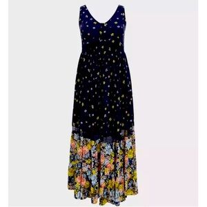 Maxi Challis Button-Front Dress in torrid size 1 (1x)